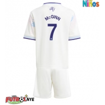 Camiseta Aston Villa John McGinn #7 Tercera Equipación para niños 2025-26 manga corta (+ pantalones cortos)